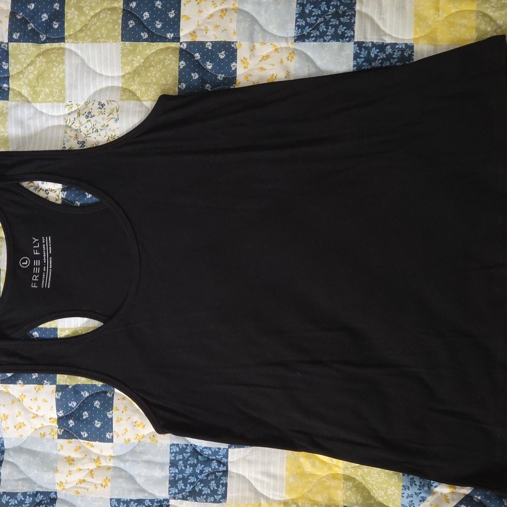 Free Fly Apparel Bamboo Black Tank Top